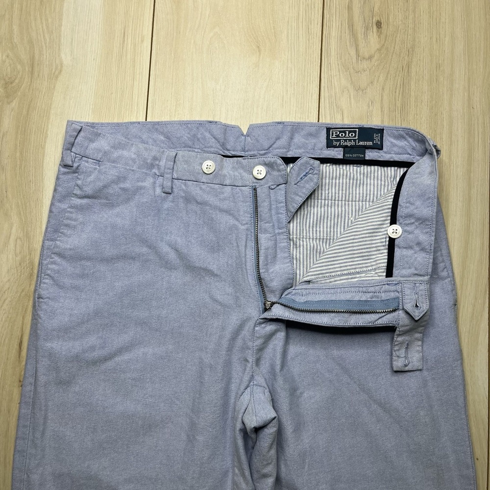 Polo Ralph Lauren Oxford Pants Mens Size 32x32 Blue - Picture 5 of 13